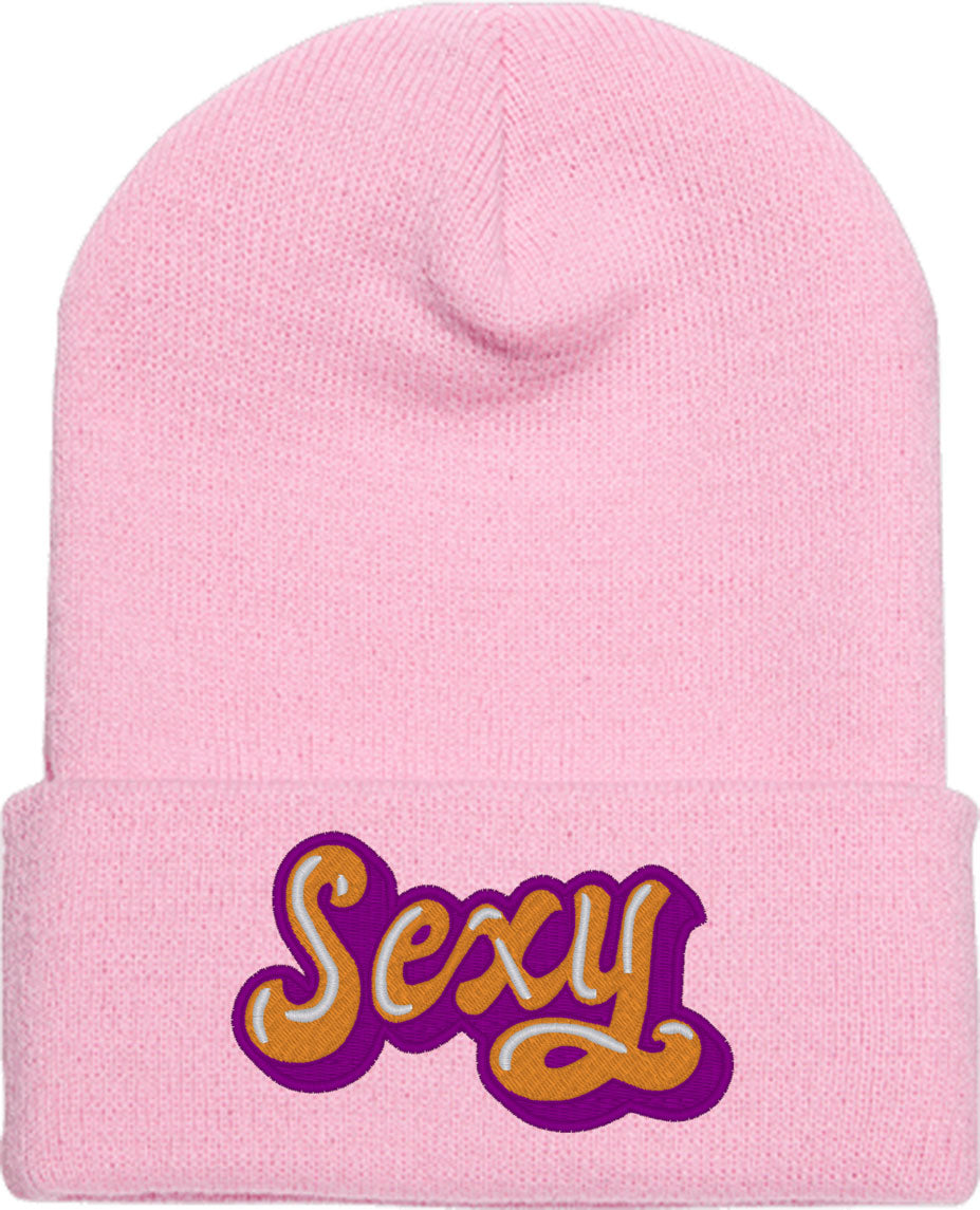 Sexy Script Knit Beanie