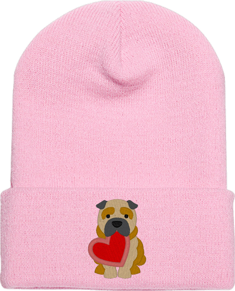 Shar Pei Puppy Dog Love Knit Beanie