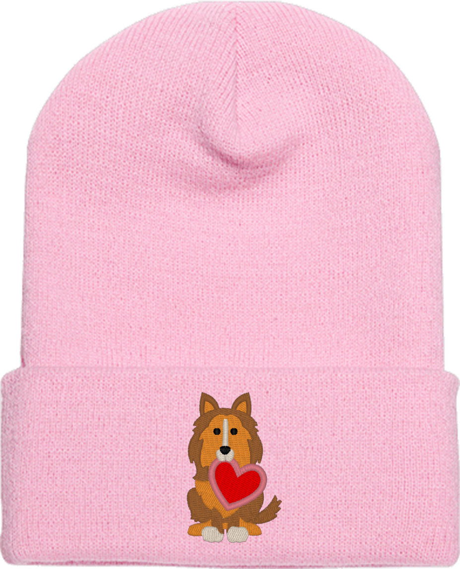 Sheltie Puppy Dog Love Knit Beanie