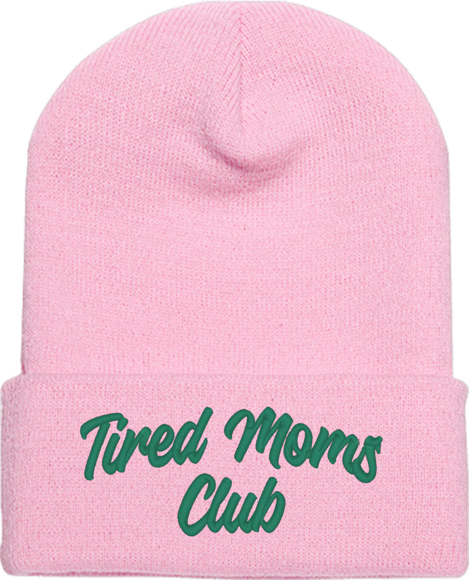 Tired Moms Club Mother's Day Knit Beanie