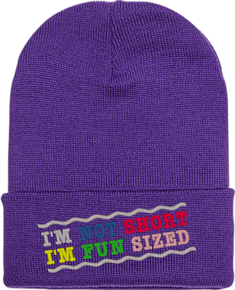 I'm Not Short I'm Fun Sized Knit Beanie