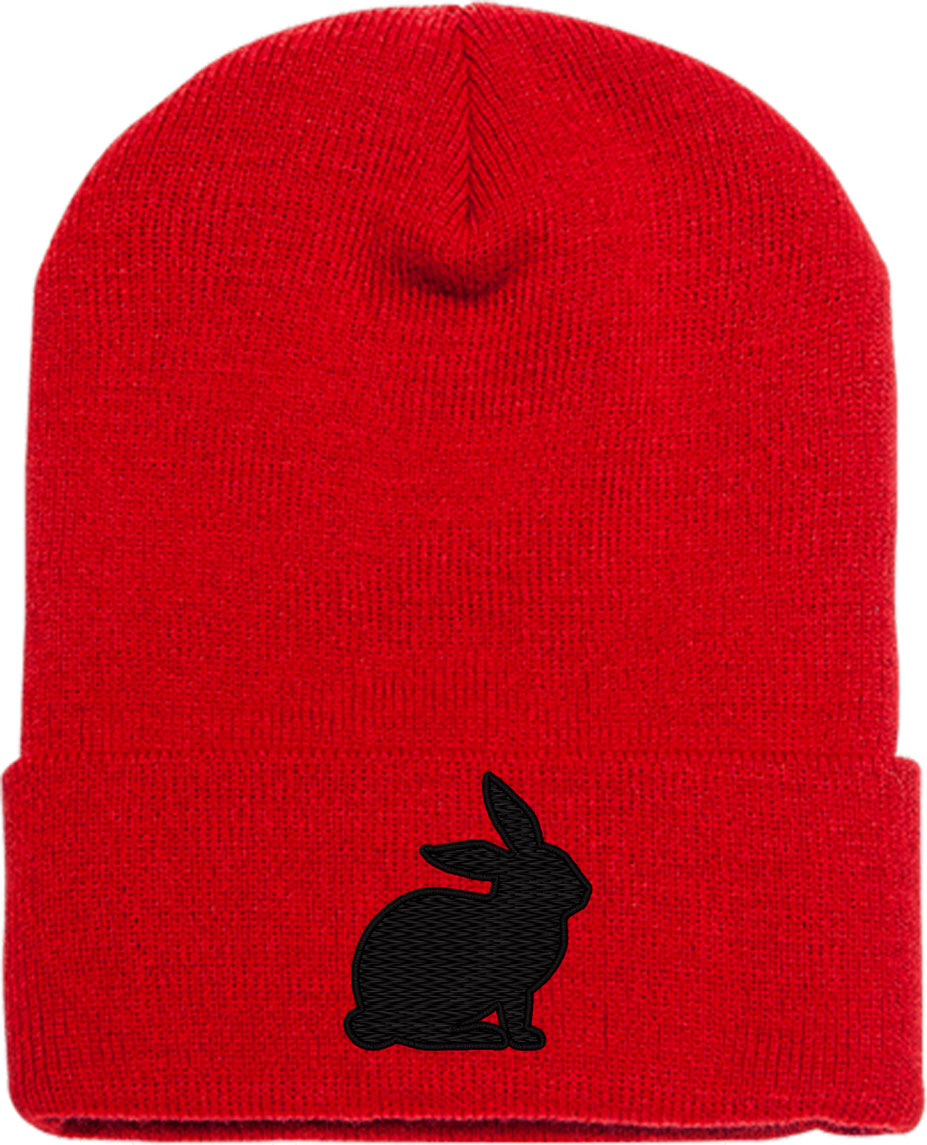 Bunny Silhouette Knit Beanie