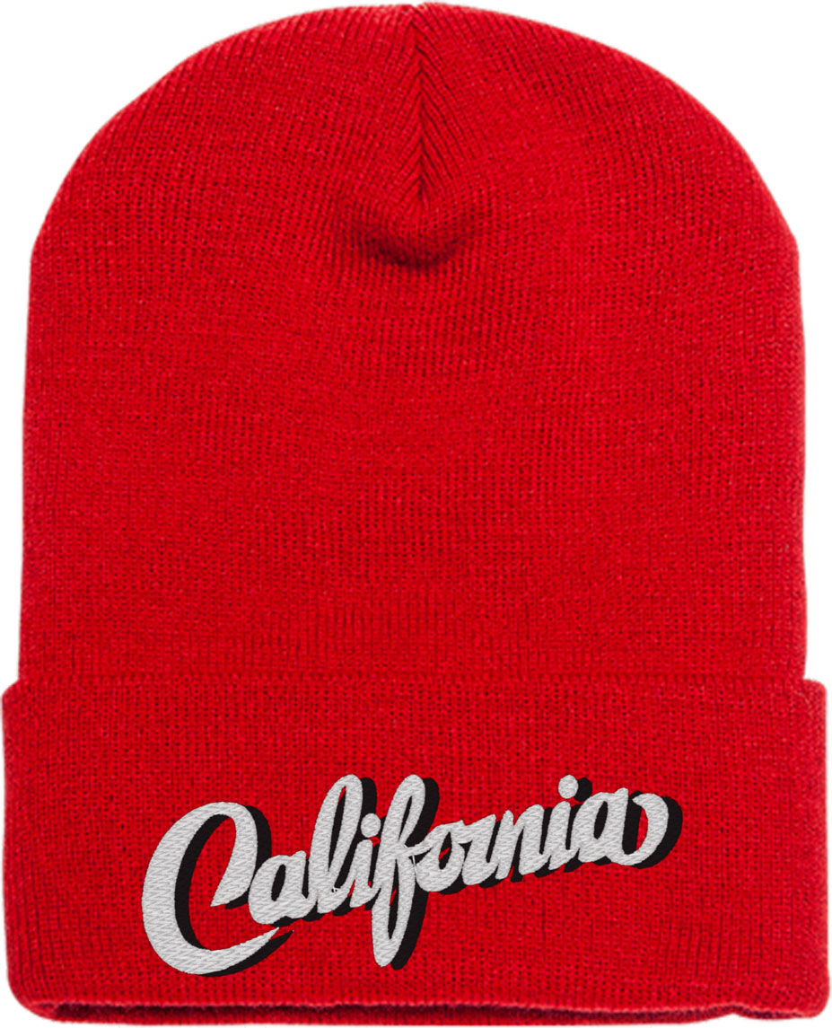 California Typography Knit Beanie