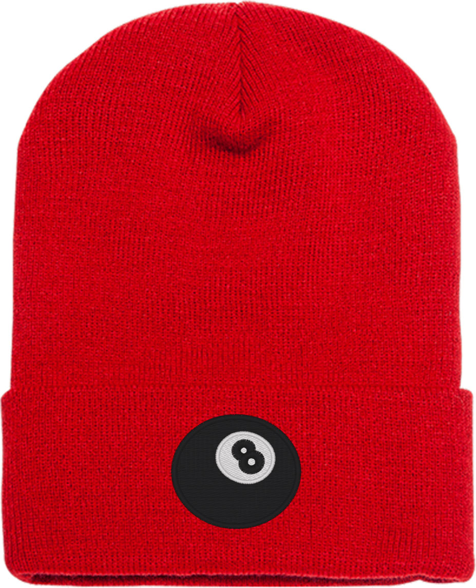 Eight Ball 8 Ball Pool Knit Beanie