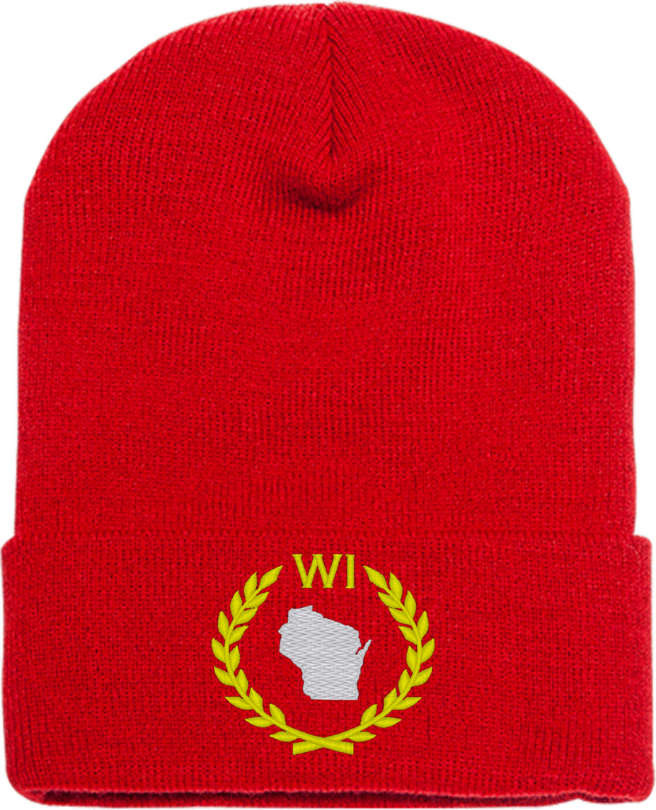 Wisconsin State Knit Beanie