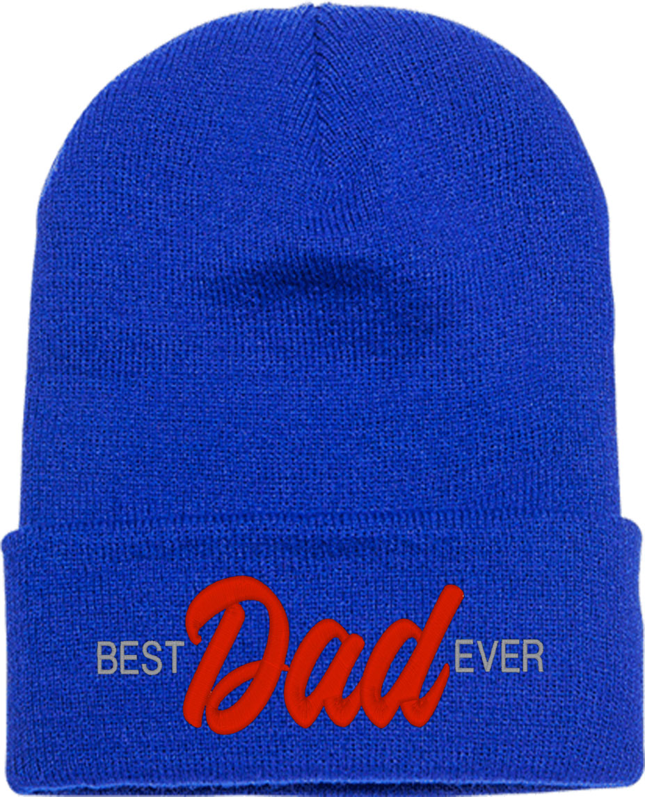 Best Dad Ever Father's Day Knit Beanie