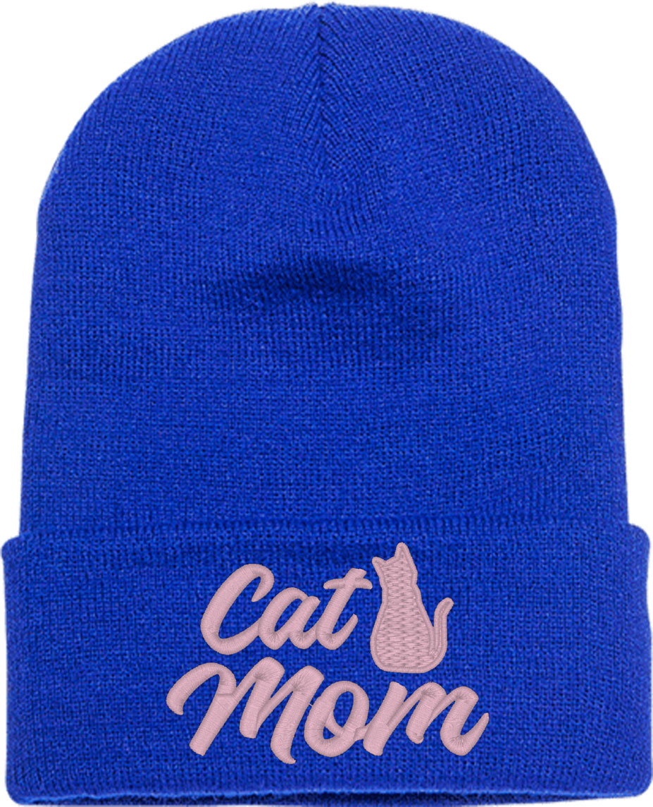 Cat Mom Mother's Day Knit Beanie