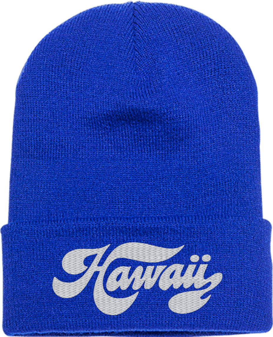 Hawaii Script Knit Beanie