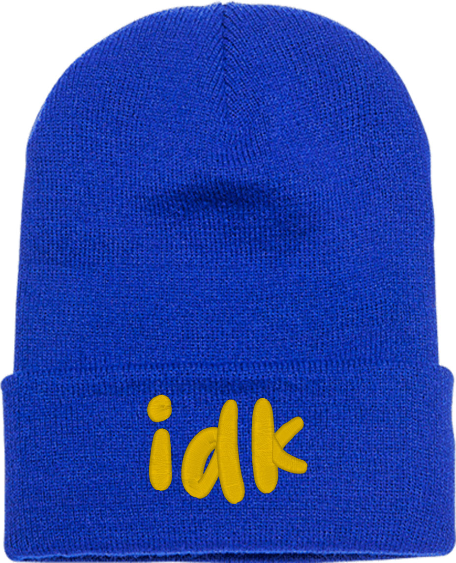 Idk I Don't Know Knit Beanie