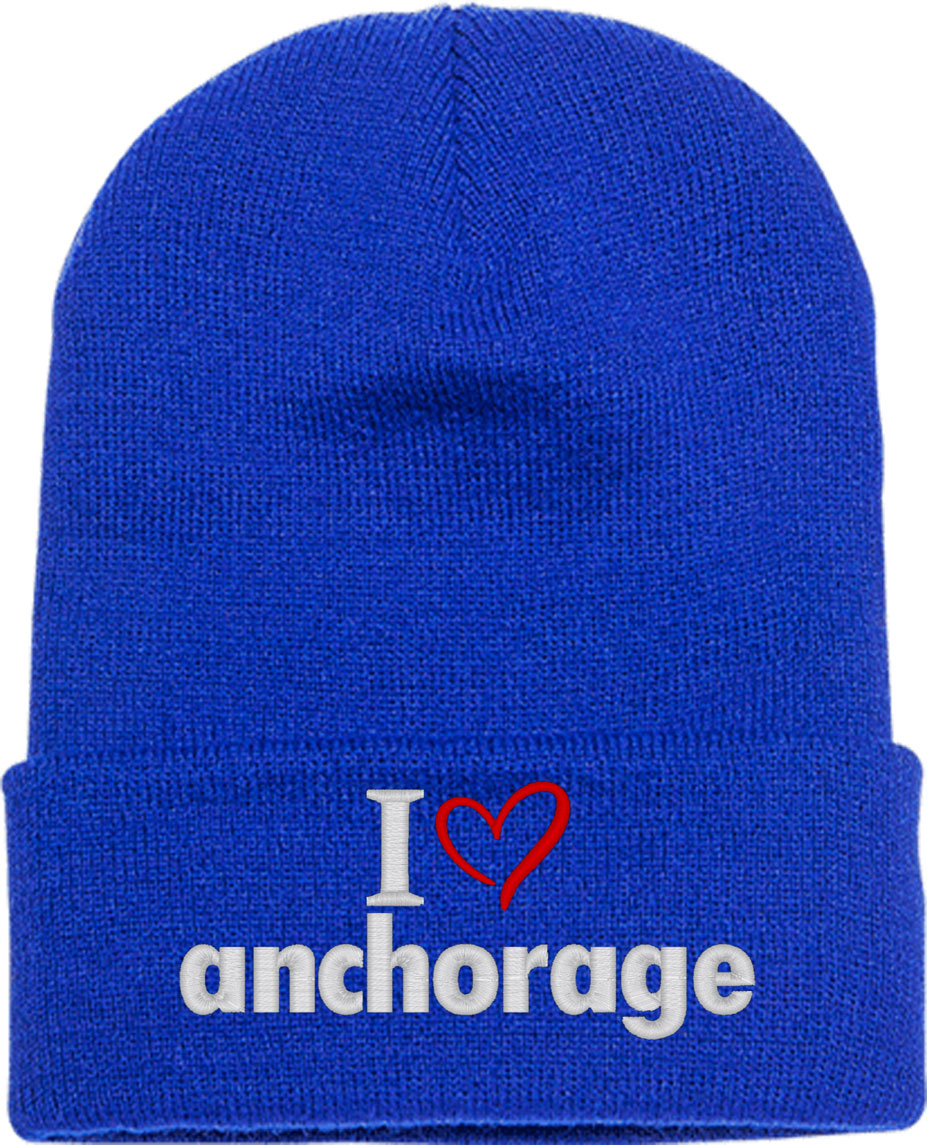 I Love Anchorage Knit Beanie