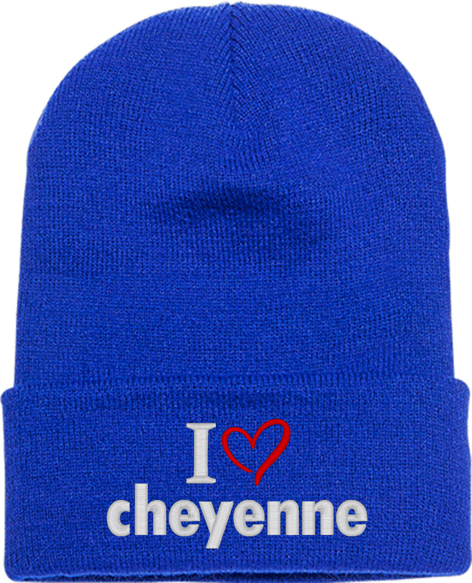 I Love Cheyenne Knit Beanie