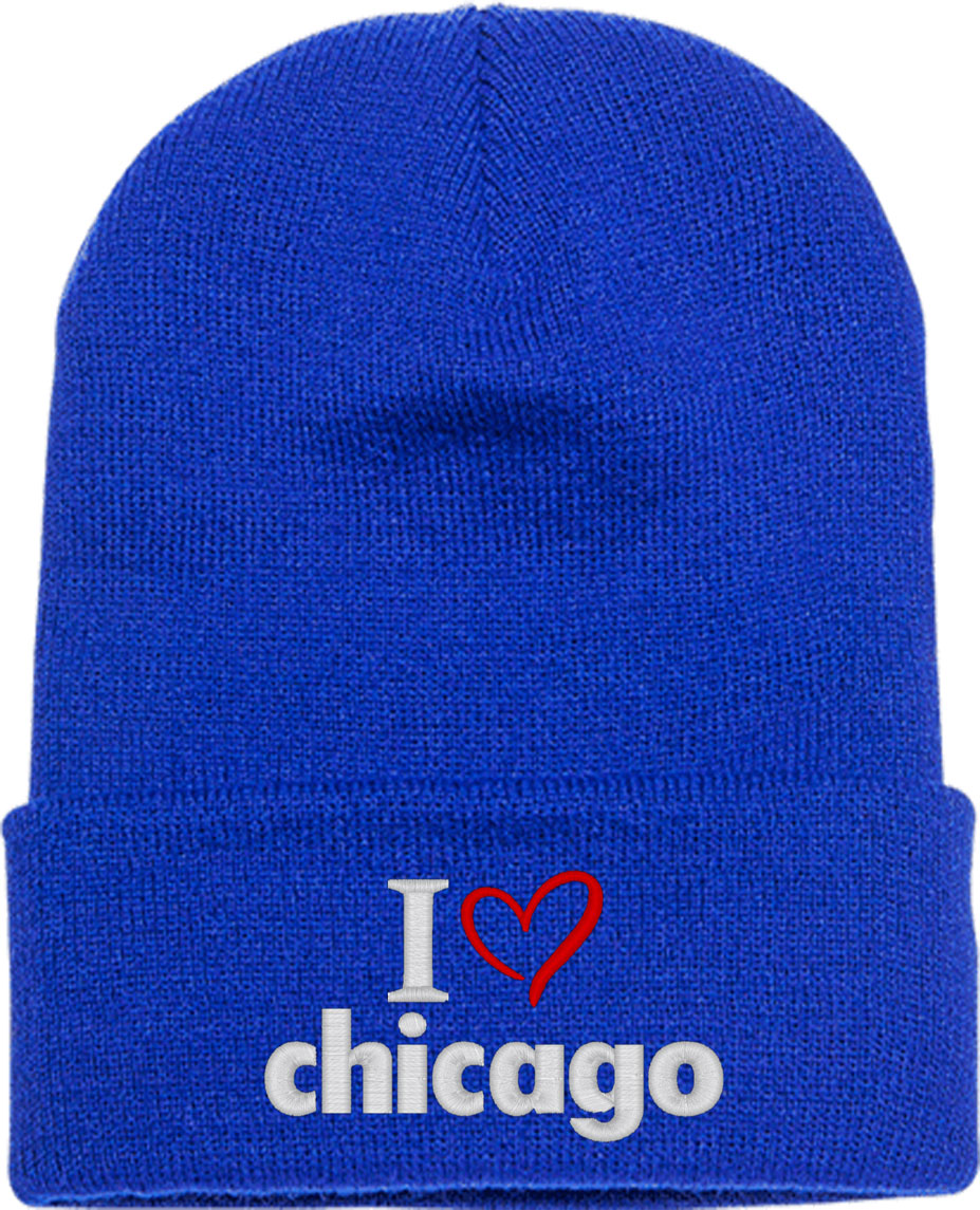 I Love Chicago Knit Beanie