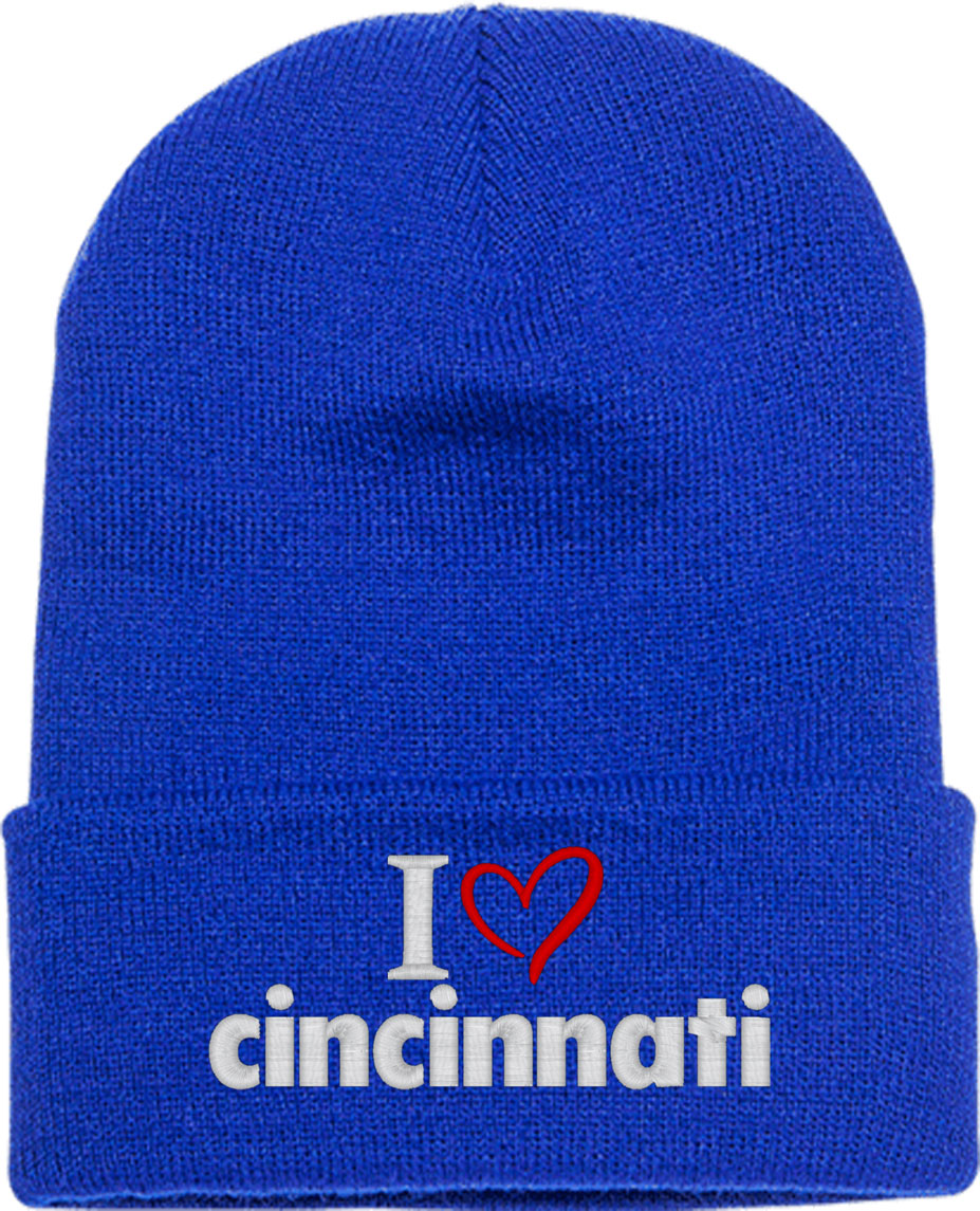I Love Cincinnati Knit Beanie