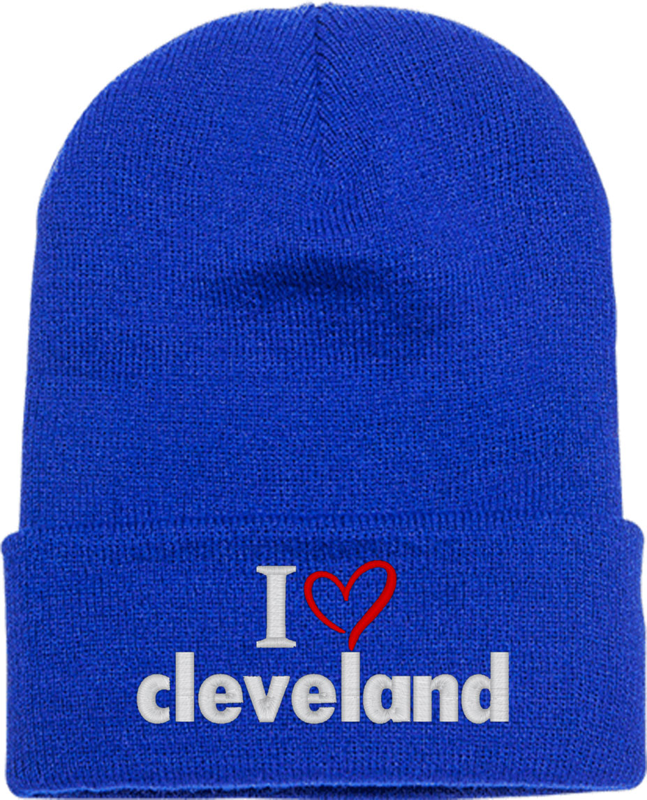 I Love Cleveland Knit Beanie