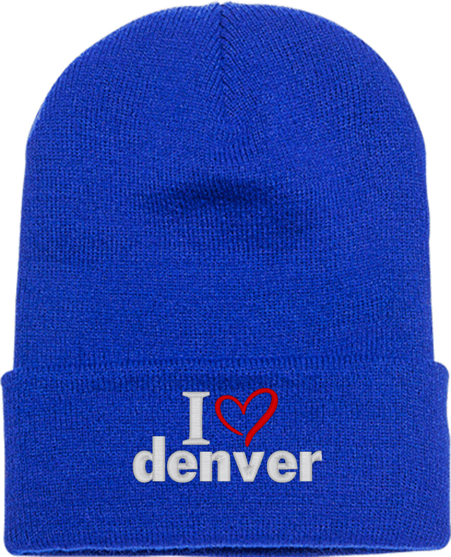I Love Denver Knit Beanie