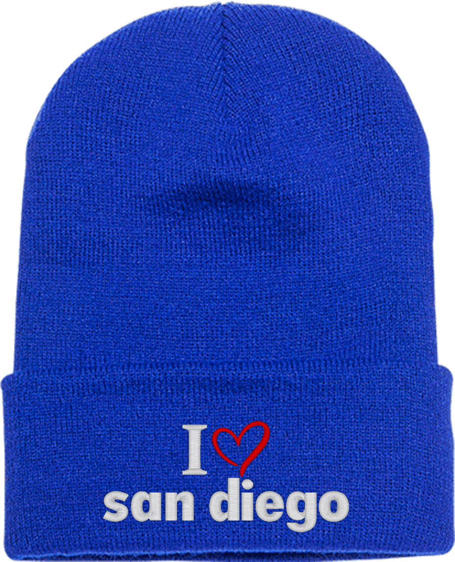 I Love San Diego Knit Beanie