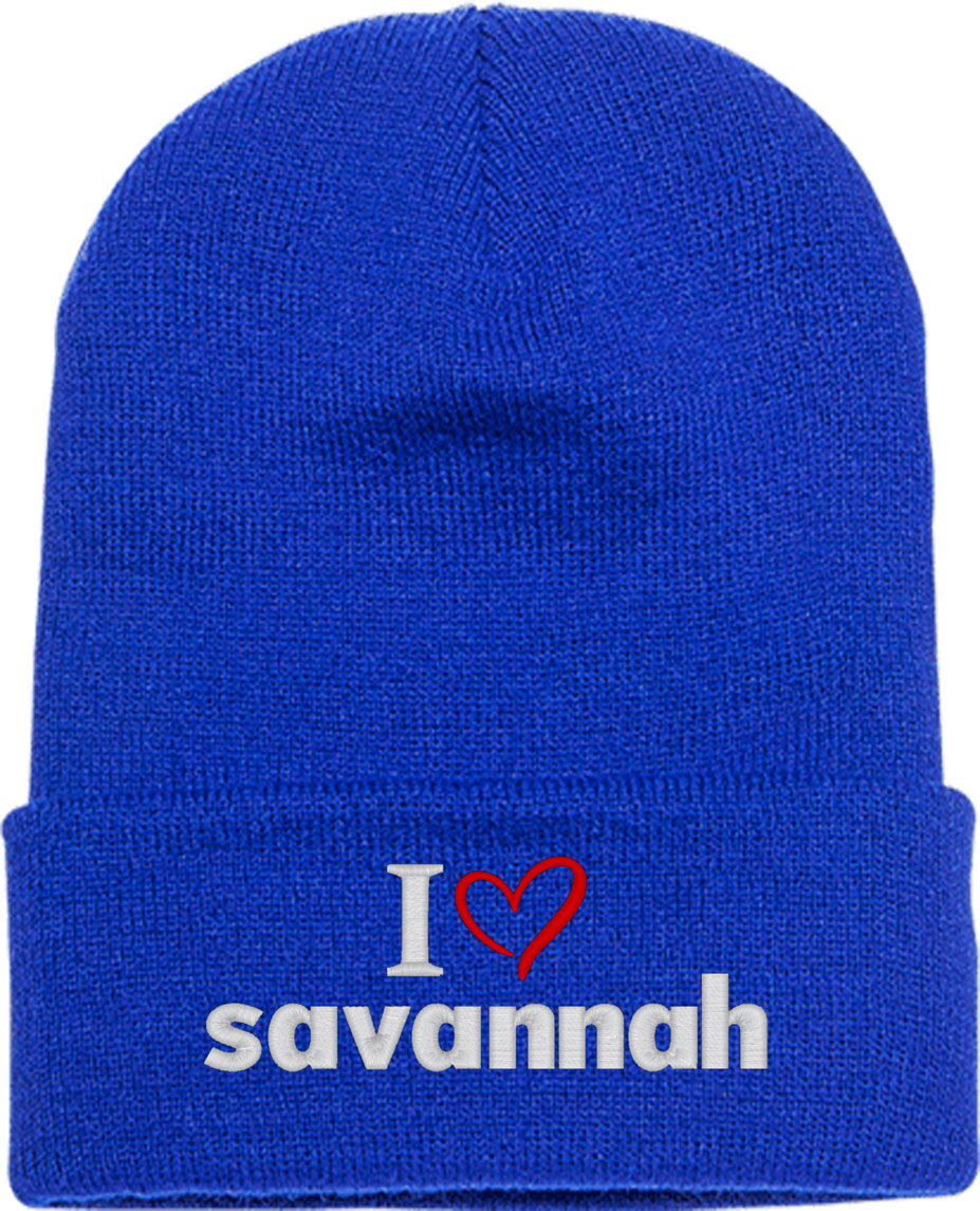 I Love Savannah Knit Beanie