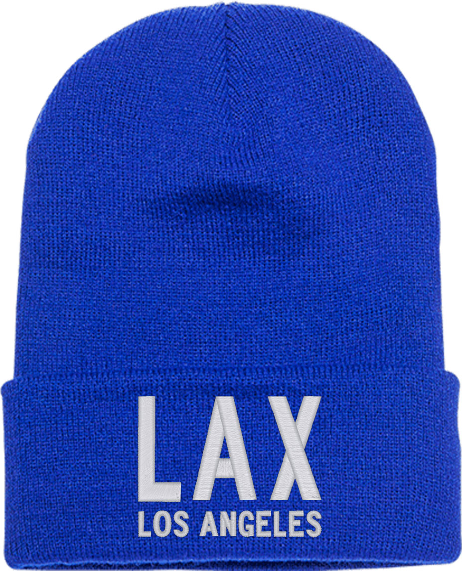 LAX Los Angeles Airport California Knit Beanie