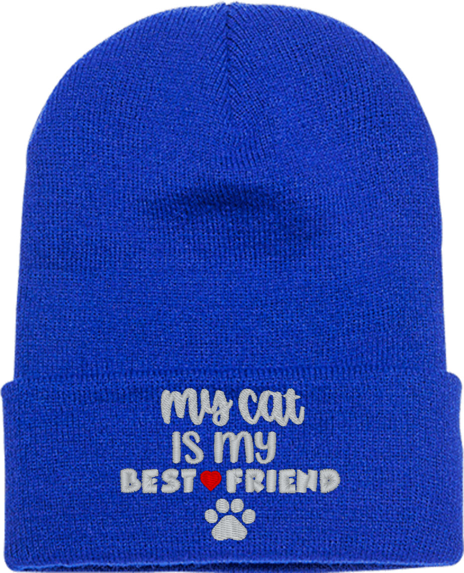 My Cat Is My Best Friend Knit Beanie