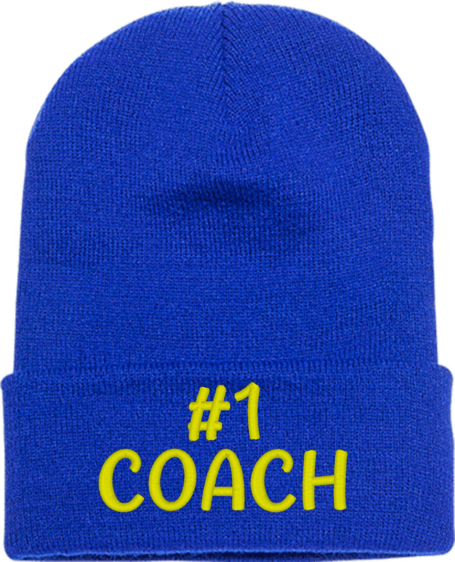 No 1 Coach Number One Coach Knit Beanie