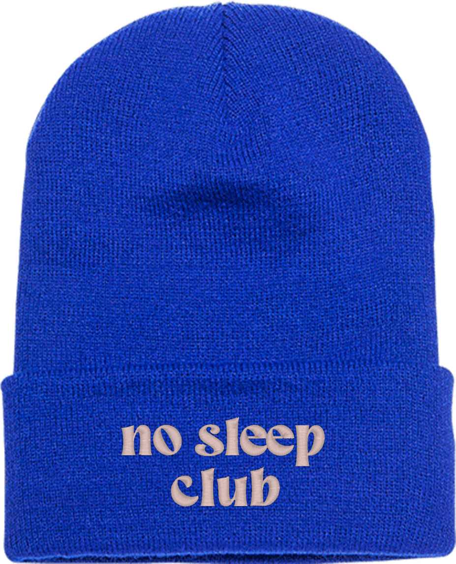 No Sleep Club Mother's Day Knit Beanie