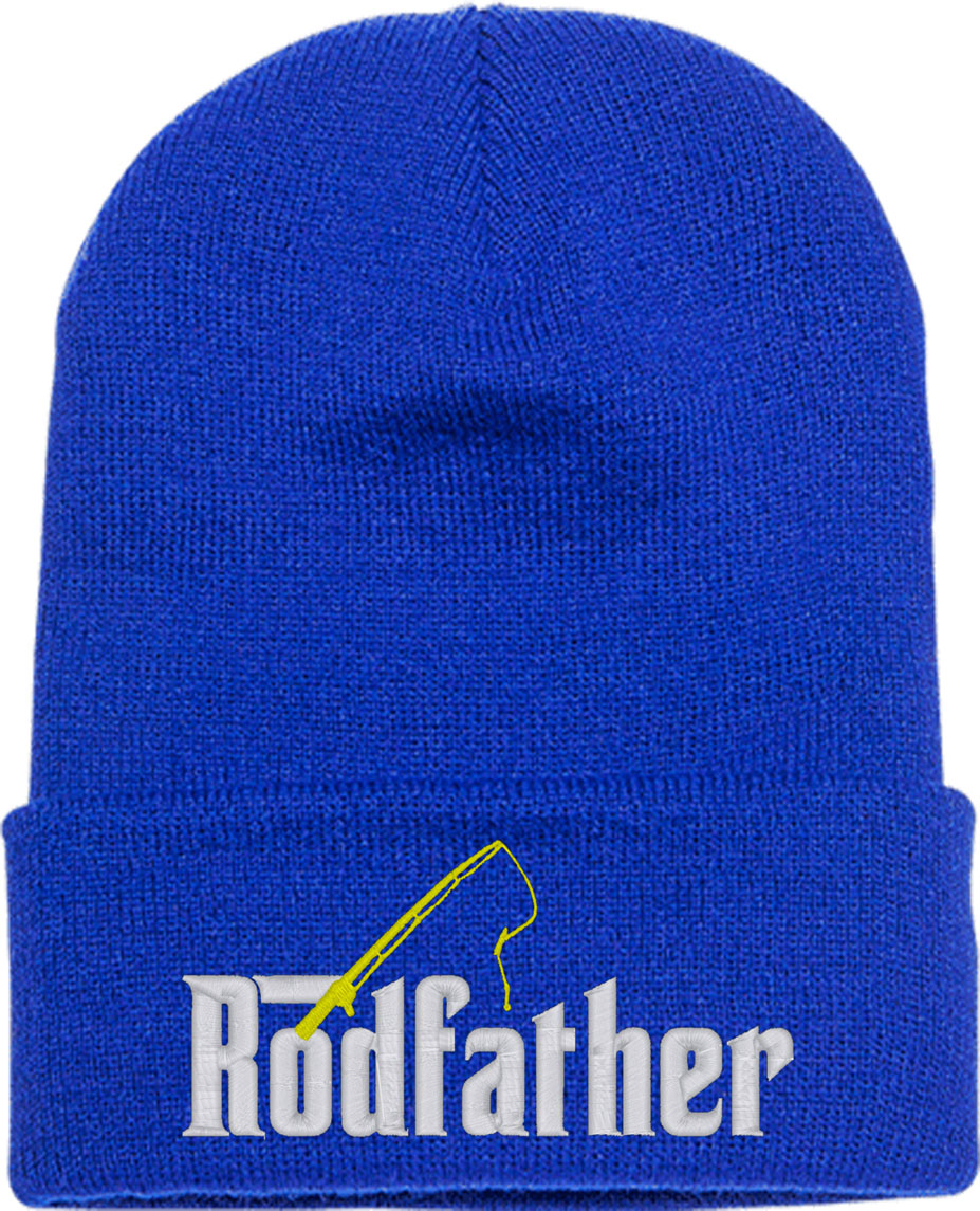 Rodfather Fishing Father's Day Knit Beanie