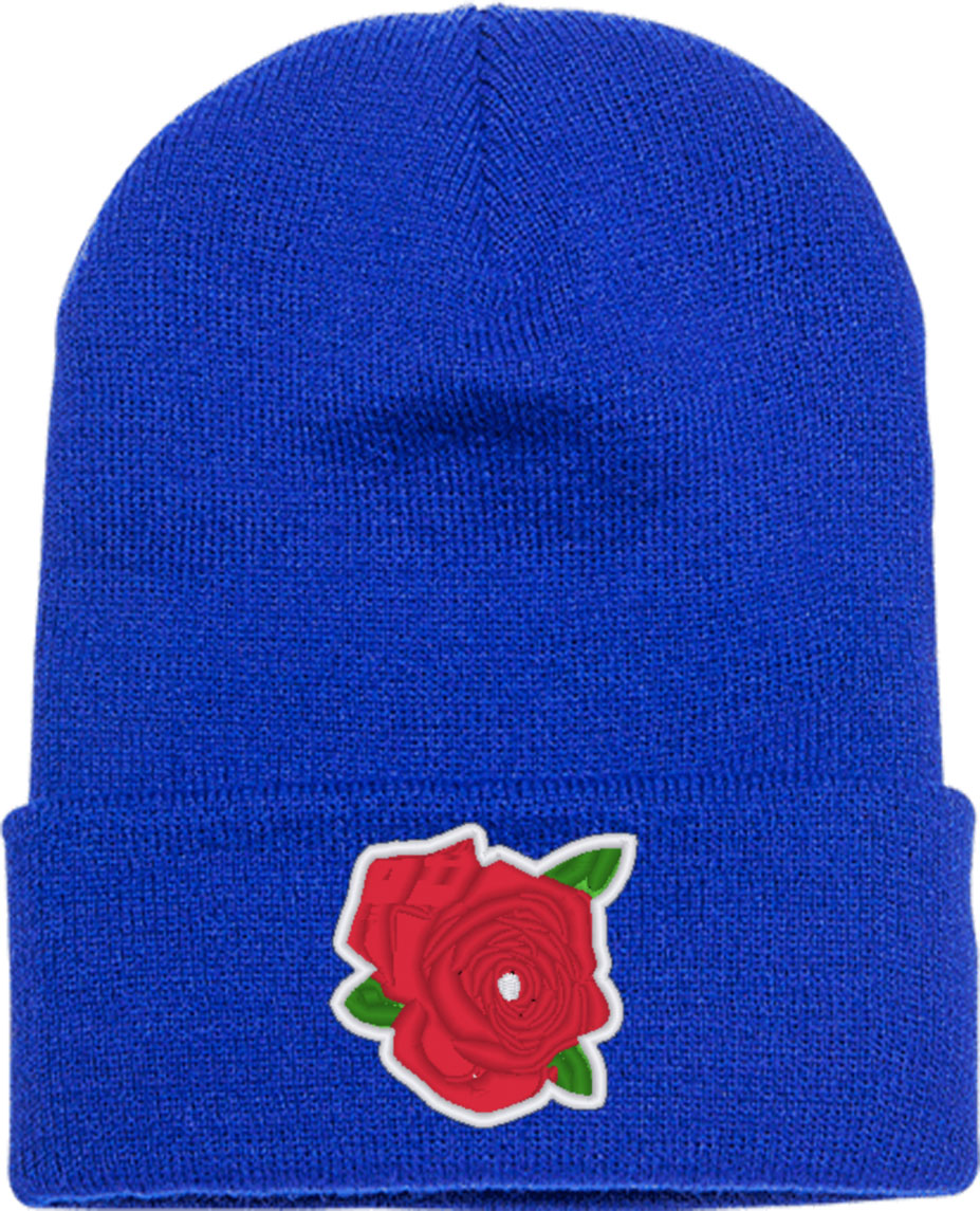 Rose Knit Beanie