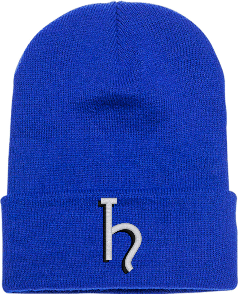 Saturn Planet Sign Knit Beanie