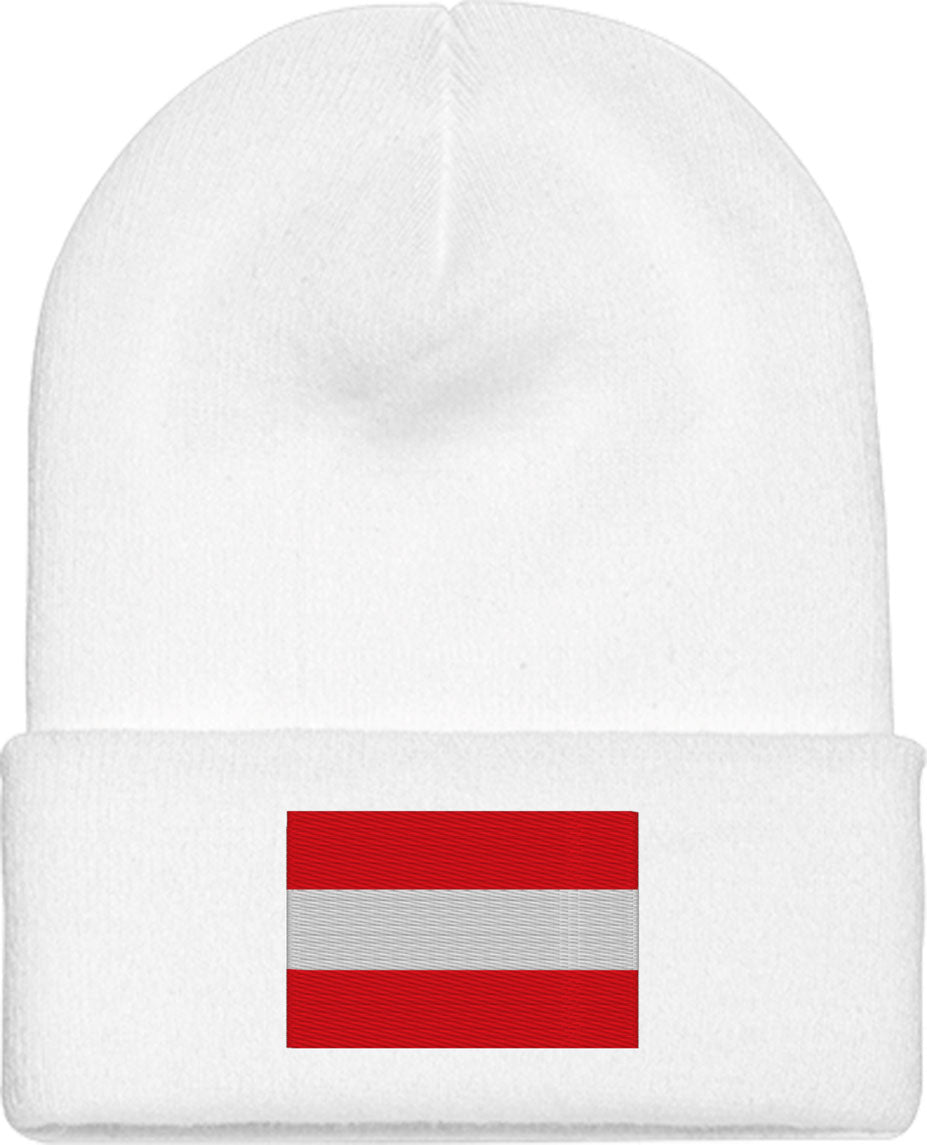 Austria Flag Knit Beanie