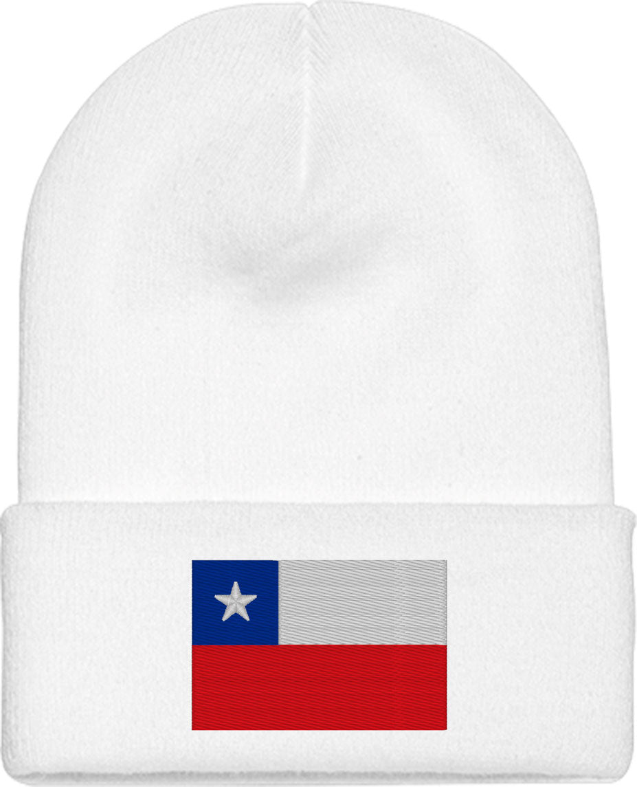 Chile Flag Knit Beanie