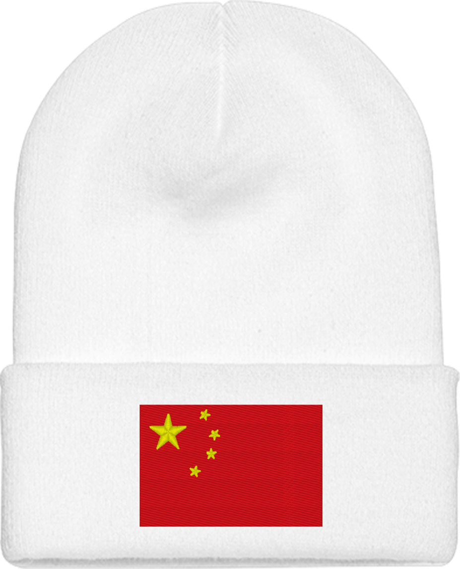 China Flag Knit Beanie