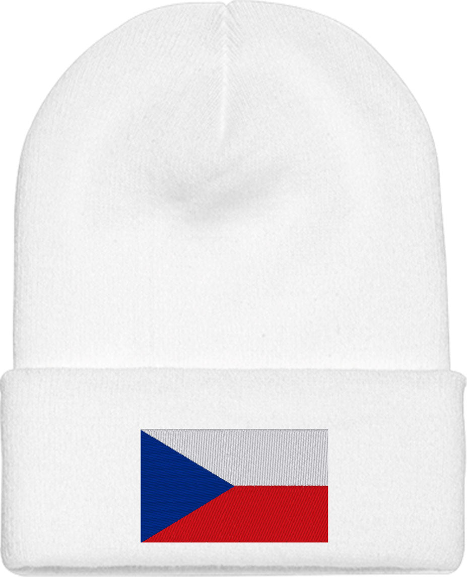 Czechia Flag Knit Beanie