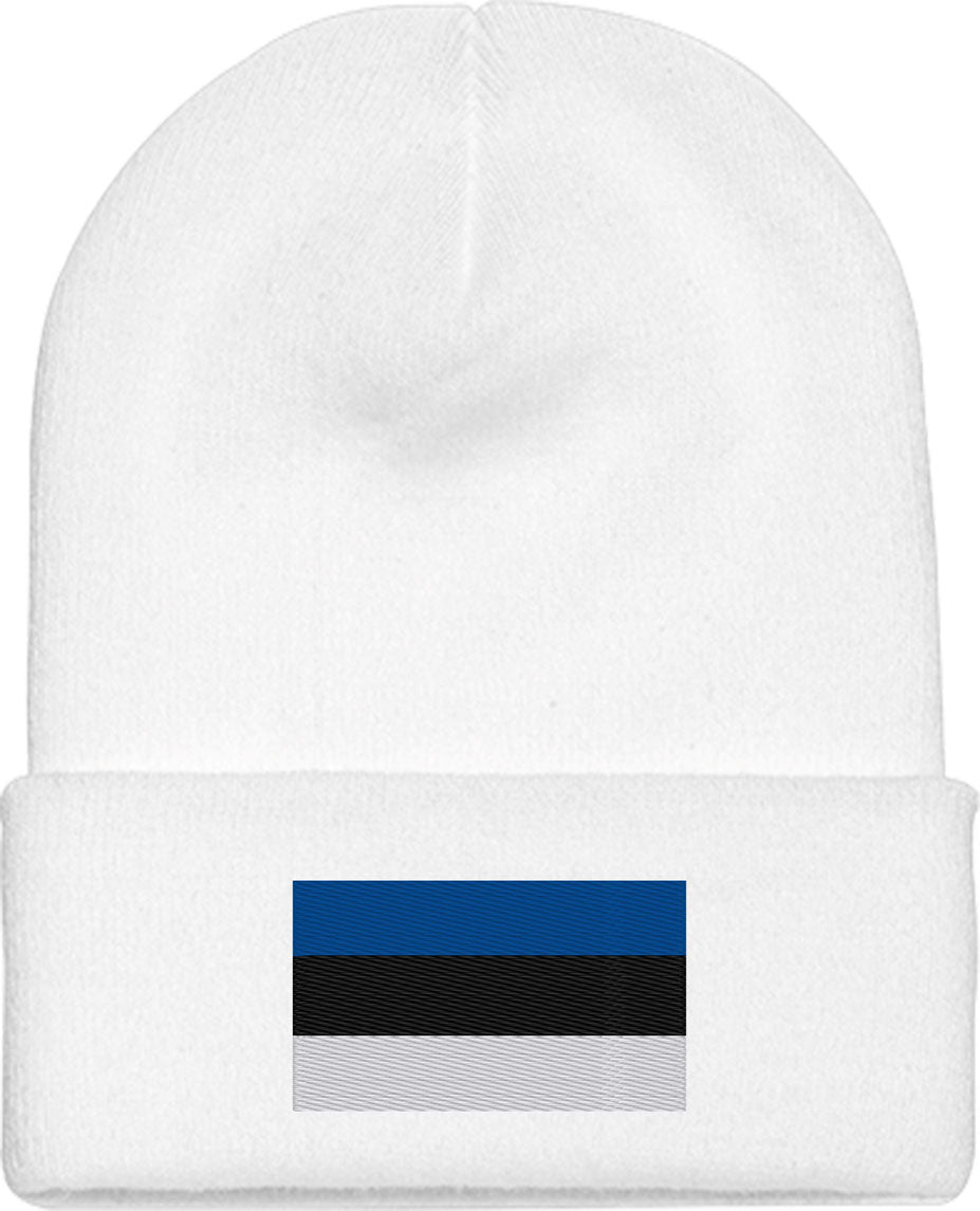 Estonia Flag Knit Beanie