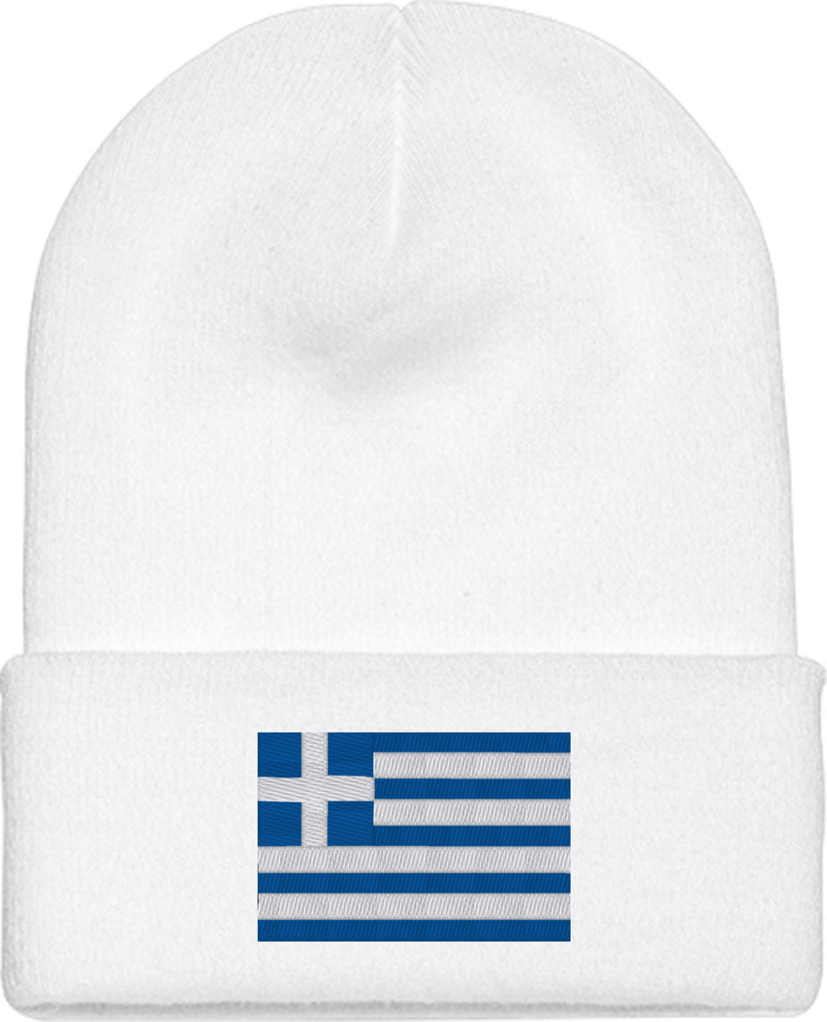 Greece Flag Knit Beanie