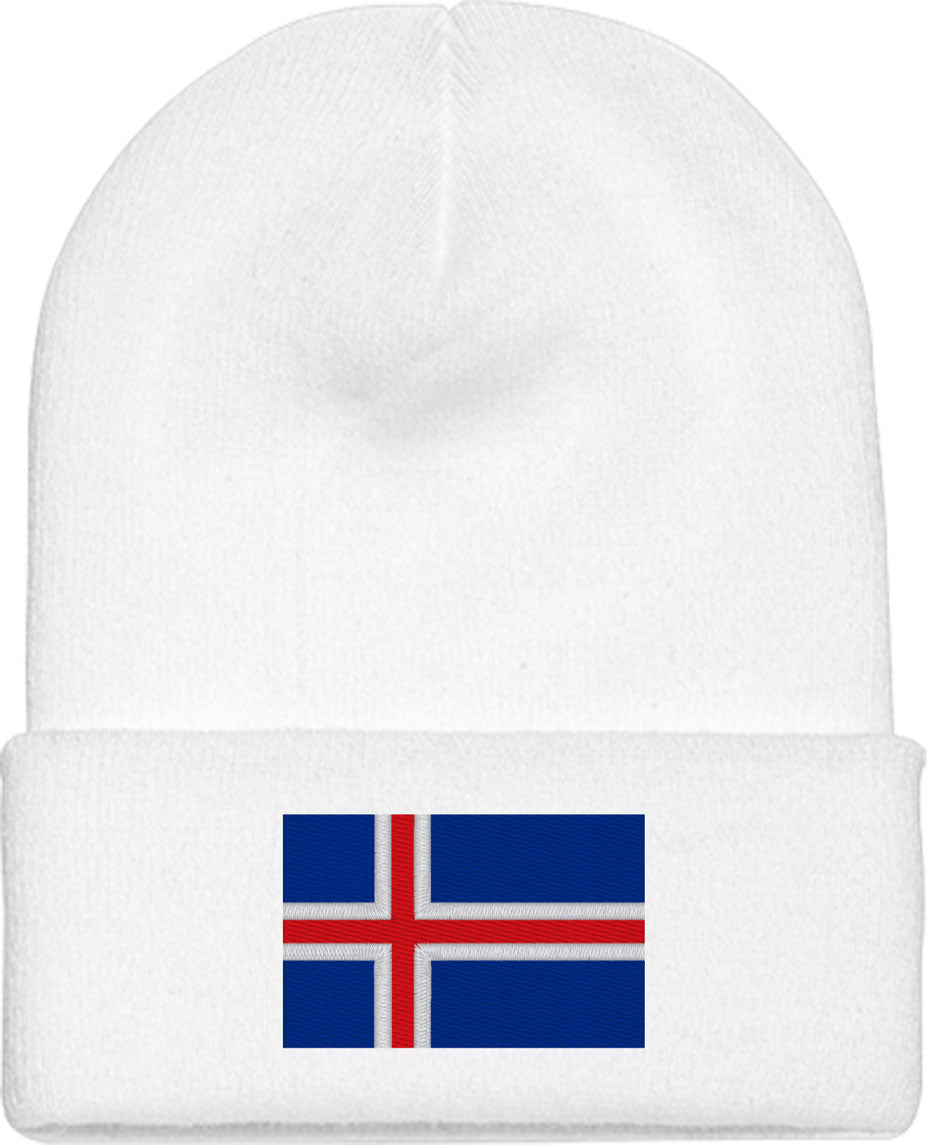 Iceland Flag Knit Beanie