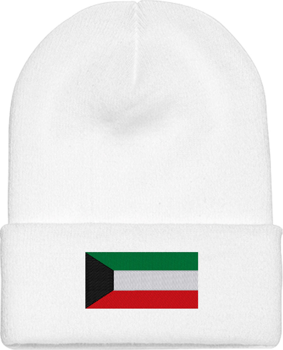 Kuwait Flag Knit Beanie