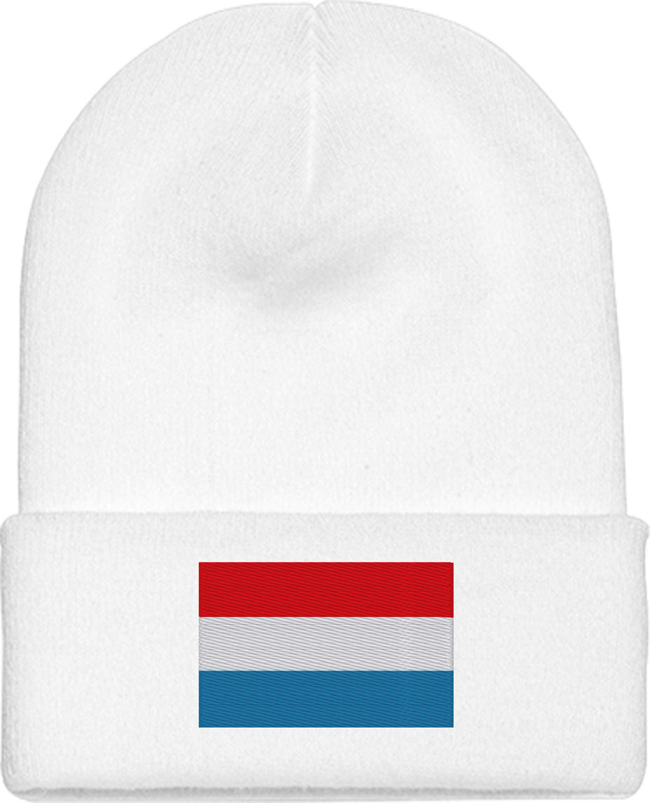 Luxembourg Flag Knit Beanie