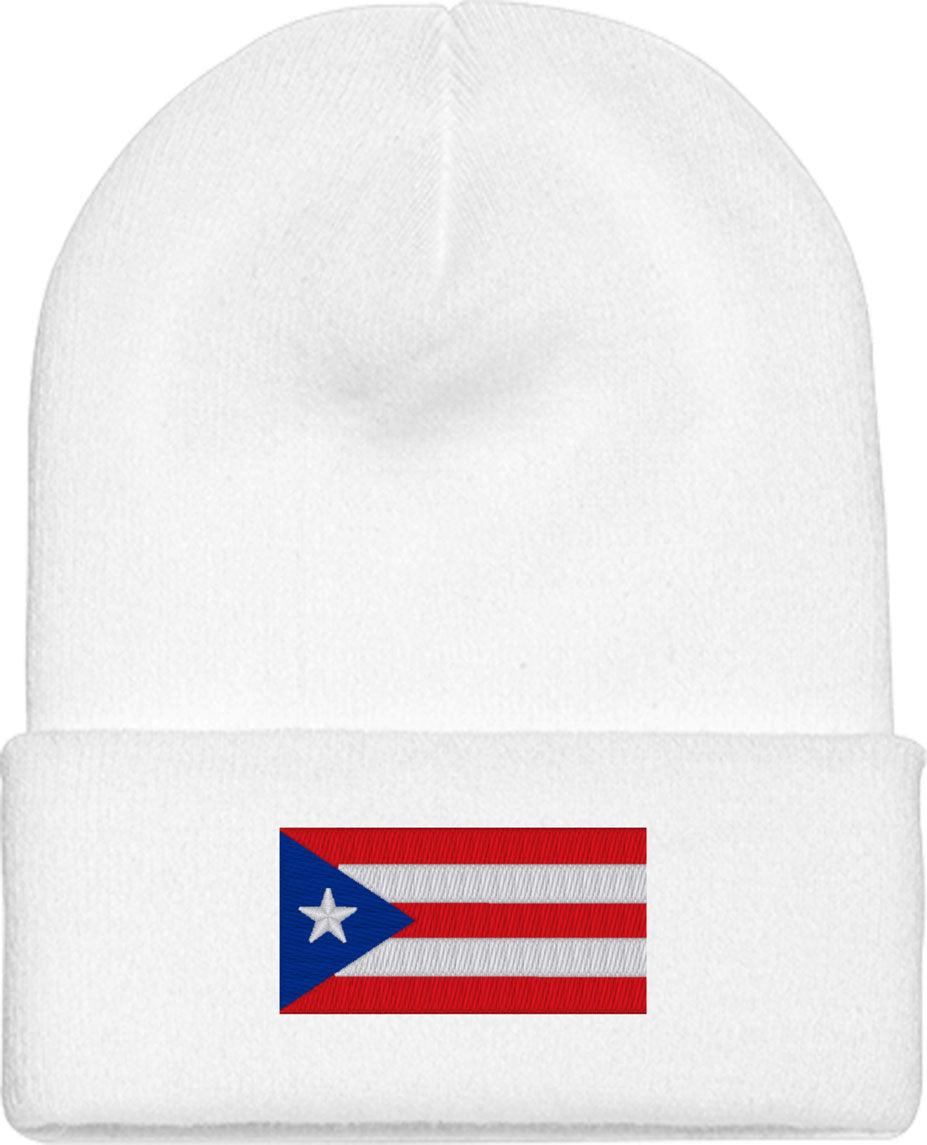 Puerto Rico Flag Knit Beanie