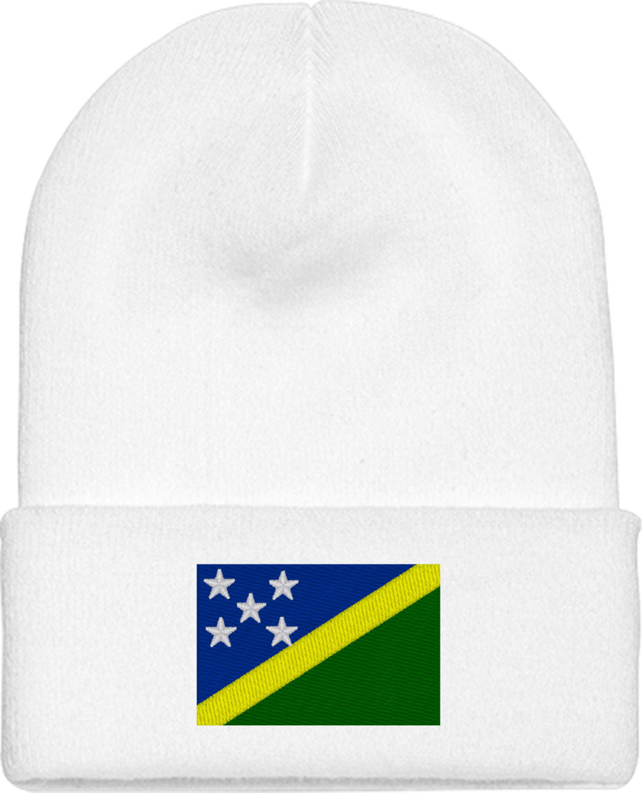 Solomon Islands Flag Knit Beanie