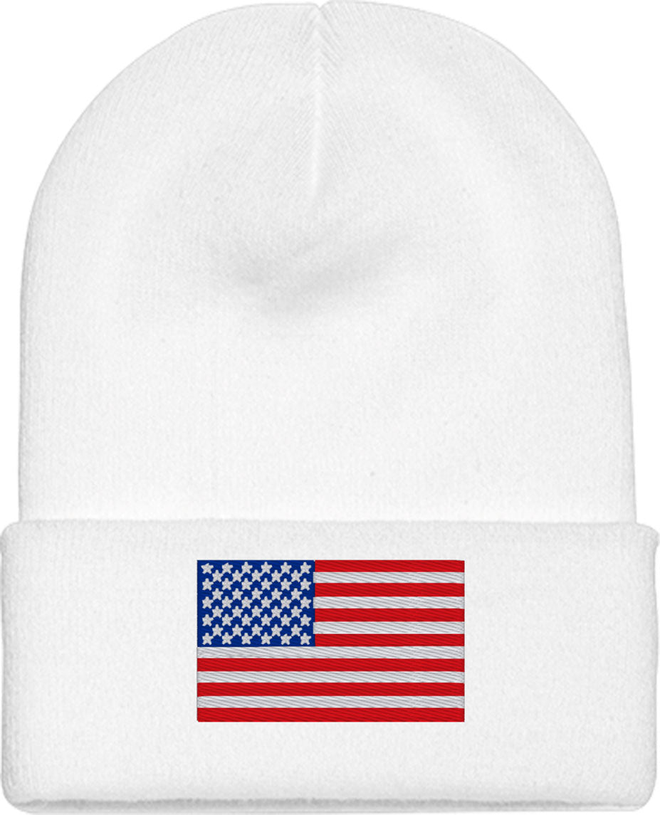 USA Flag Knit Beanie