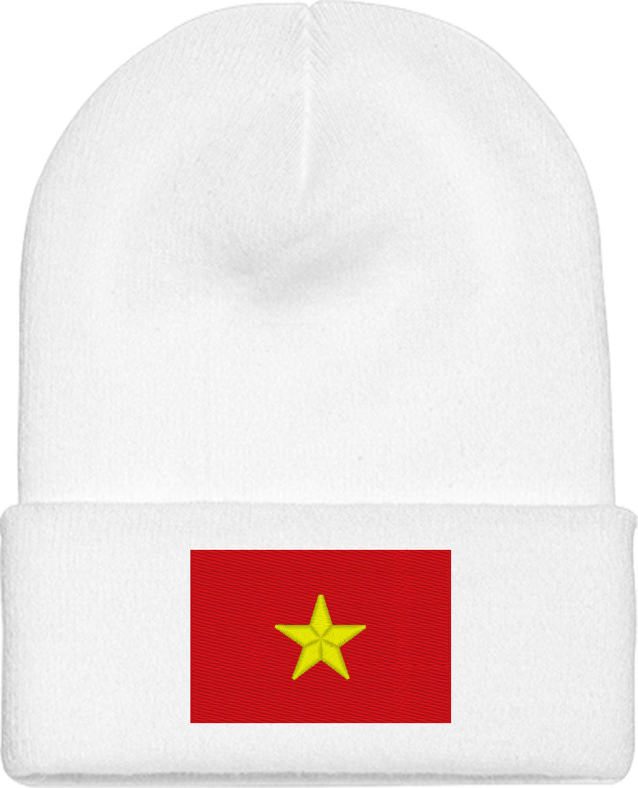 Vietnam Flag Knit Beanie
