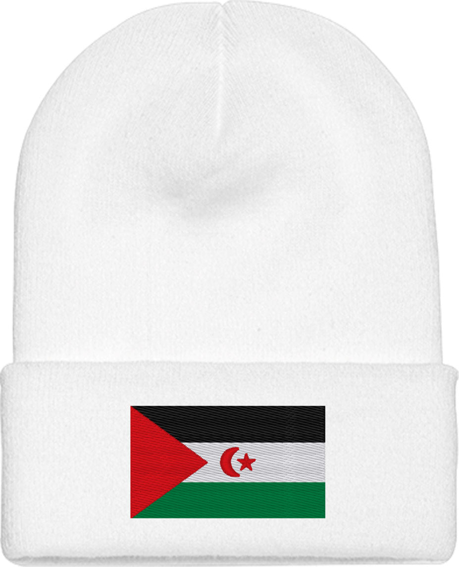 Western Sahara Flag Knit Beanie