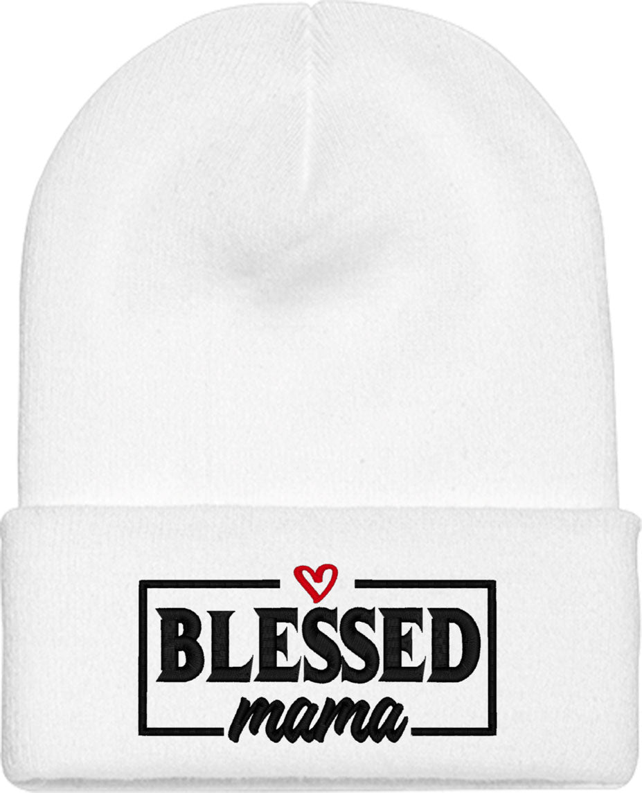 Blessed Mama Mother's Day Knit Beanie