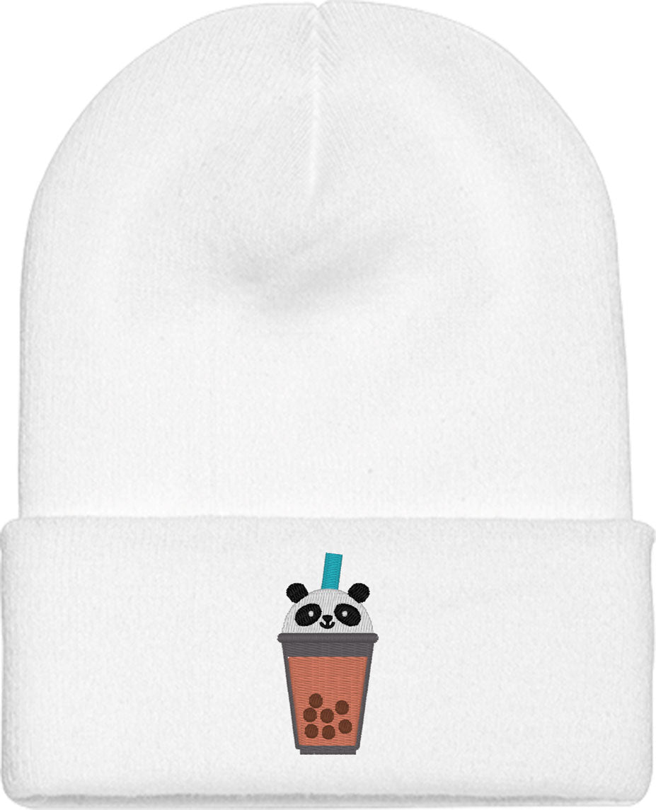 Cute Bobatea Panda Knit Beanie