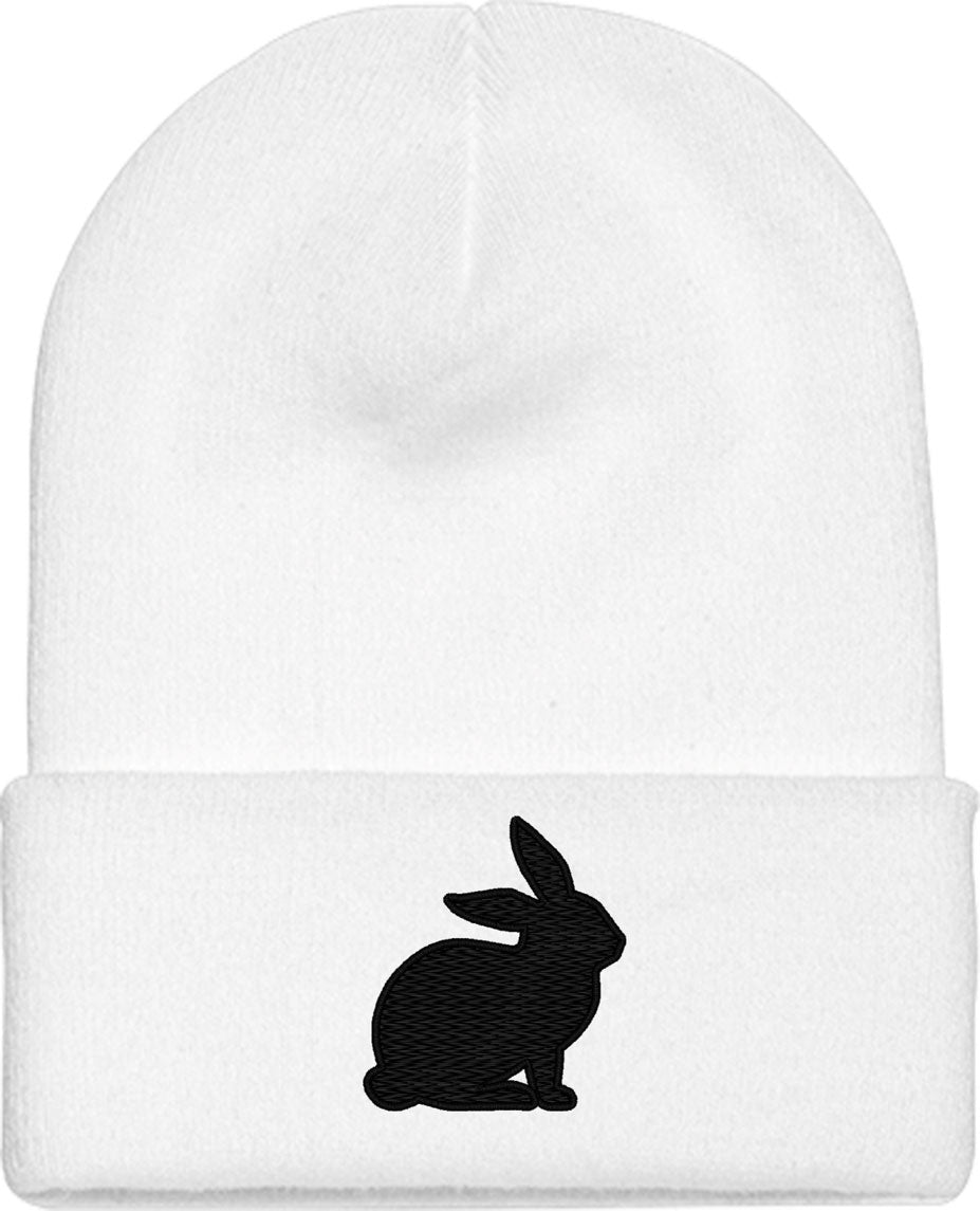 Bunny Silhouette Knit Beanie