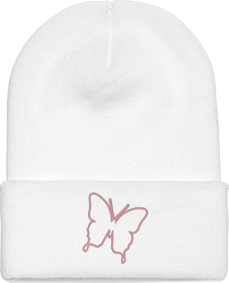 Butterfly Knit Beanie