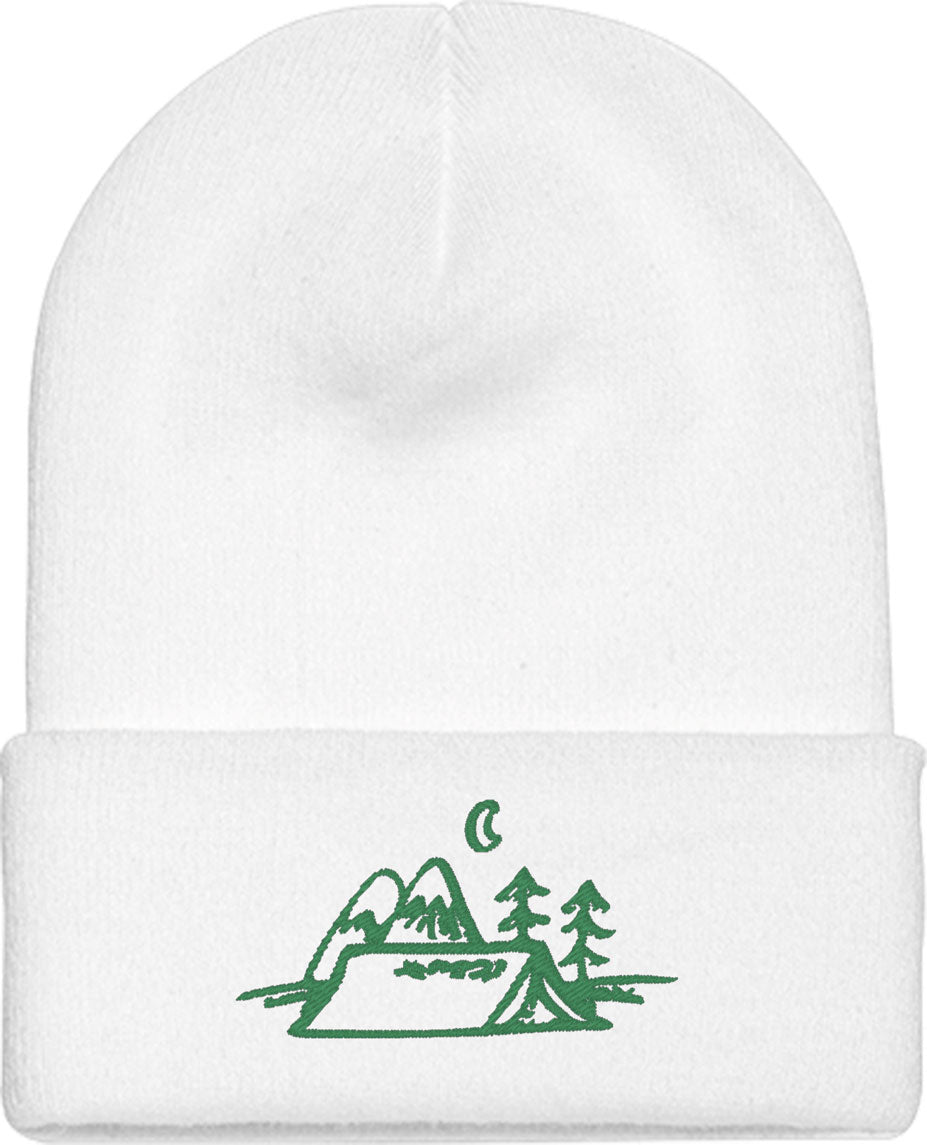 Camping Theme Knit Beanie