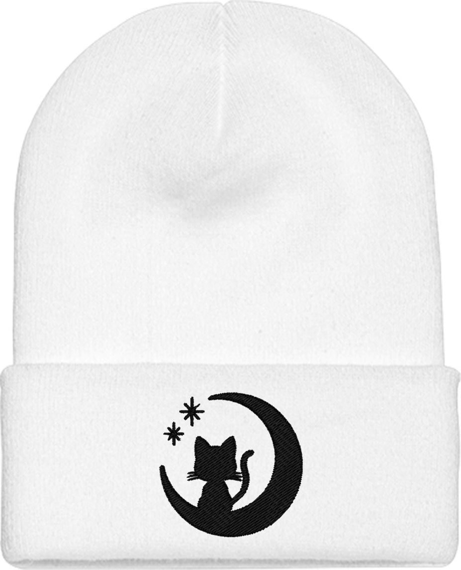 Cat Moon Knit Beanie