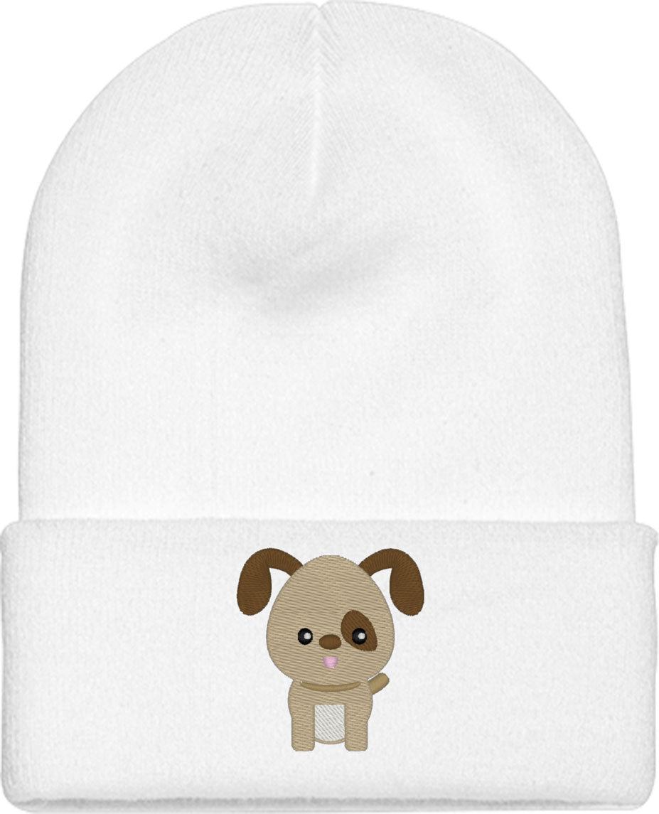 Cute Puppy Dog Knit Beanie