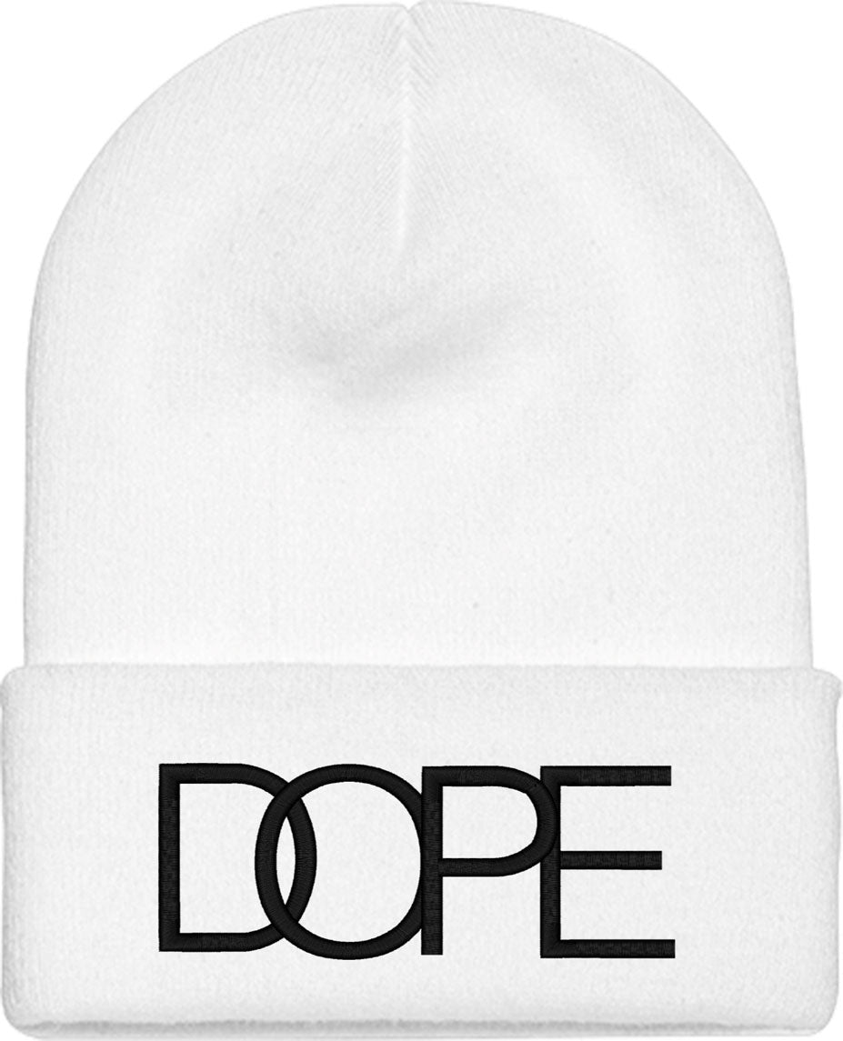 Dope Typography Knit Beanie